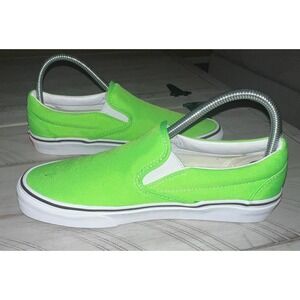 Vans Classic Slip On Neon Green Womens Size 7.5/ Mens Size 6 see description